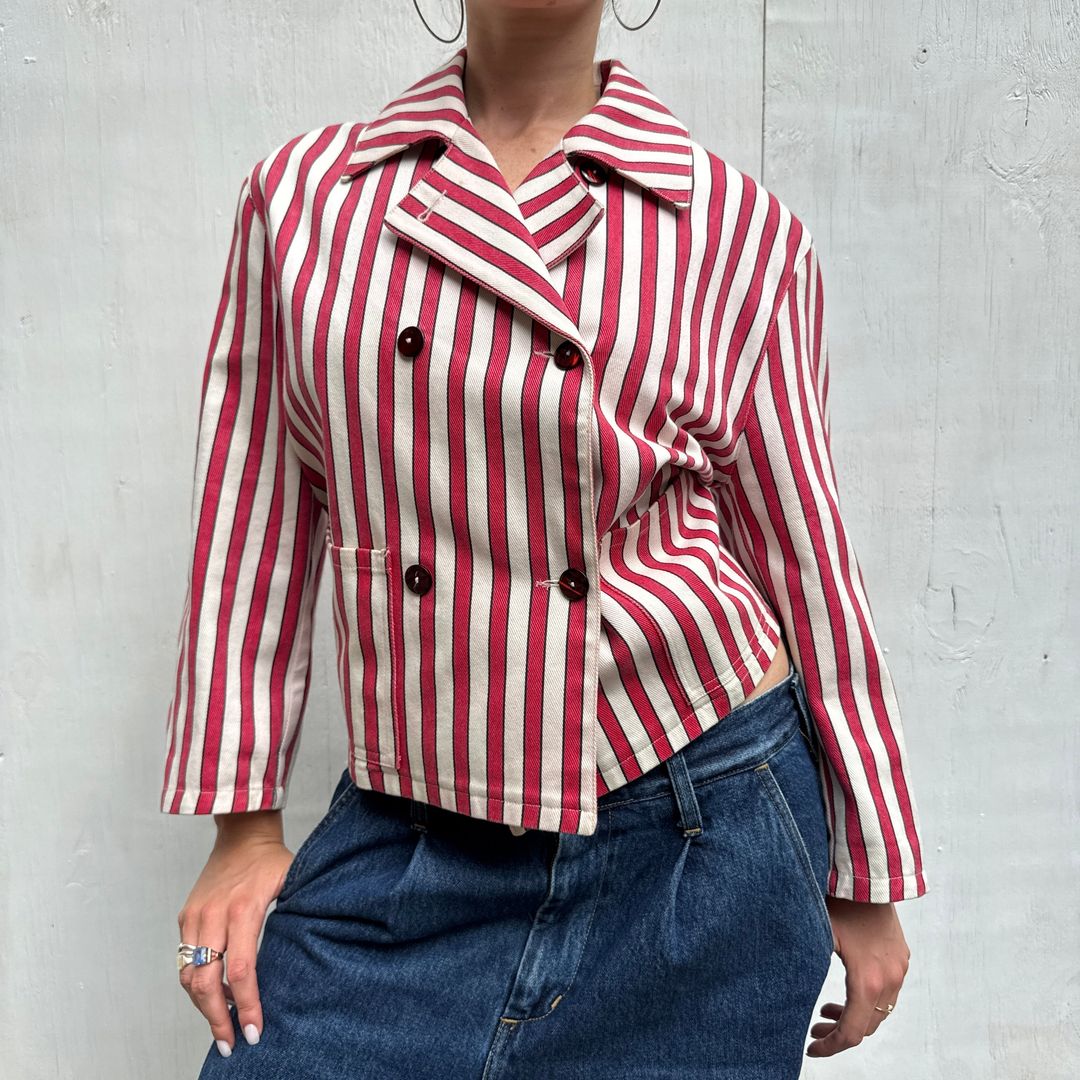 Jean Paul Gaultier Junior Striped Jacket by JEAN PAUL GAULTIER in size M from COATS & JACKETS category