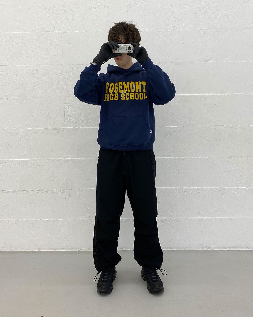 Vintage 2000s Rosemont High School Hoodie Navy by Vintage in size S from KNITWEAR category