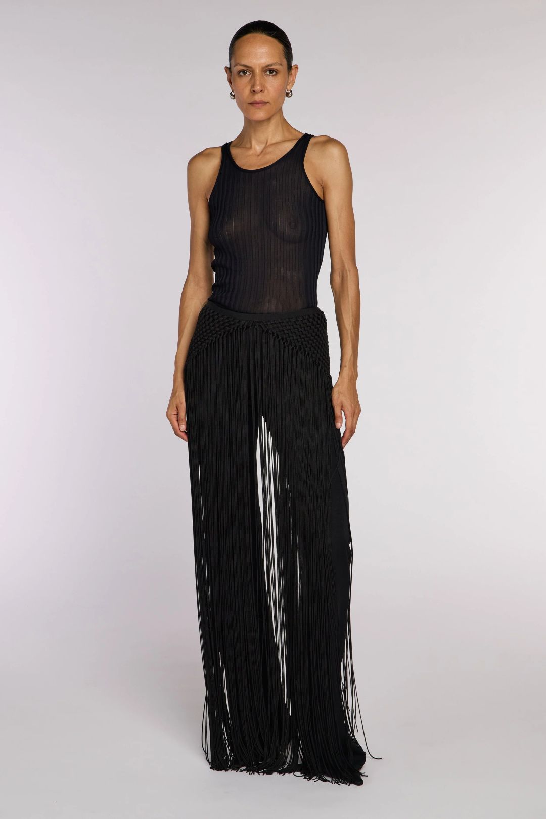 Alexander McQueen A/W 2002 Campaign Fringe Trouser by ALEXANDER MCQUEEN in size IT 42 from TROUSERS category
