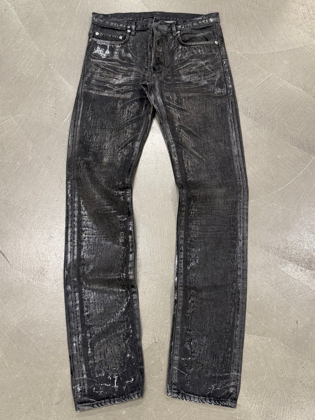 A/W2008 Dior waxed jeans by DIOR in size W31 from DENIM category