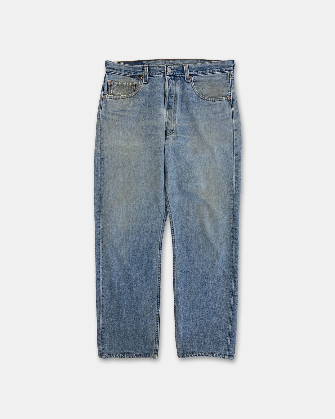 Levis 1990s 501 USA Denim Light Blue by Levis in size W33 from DENIM category