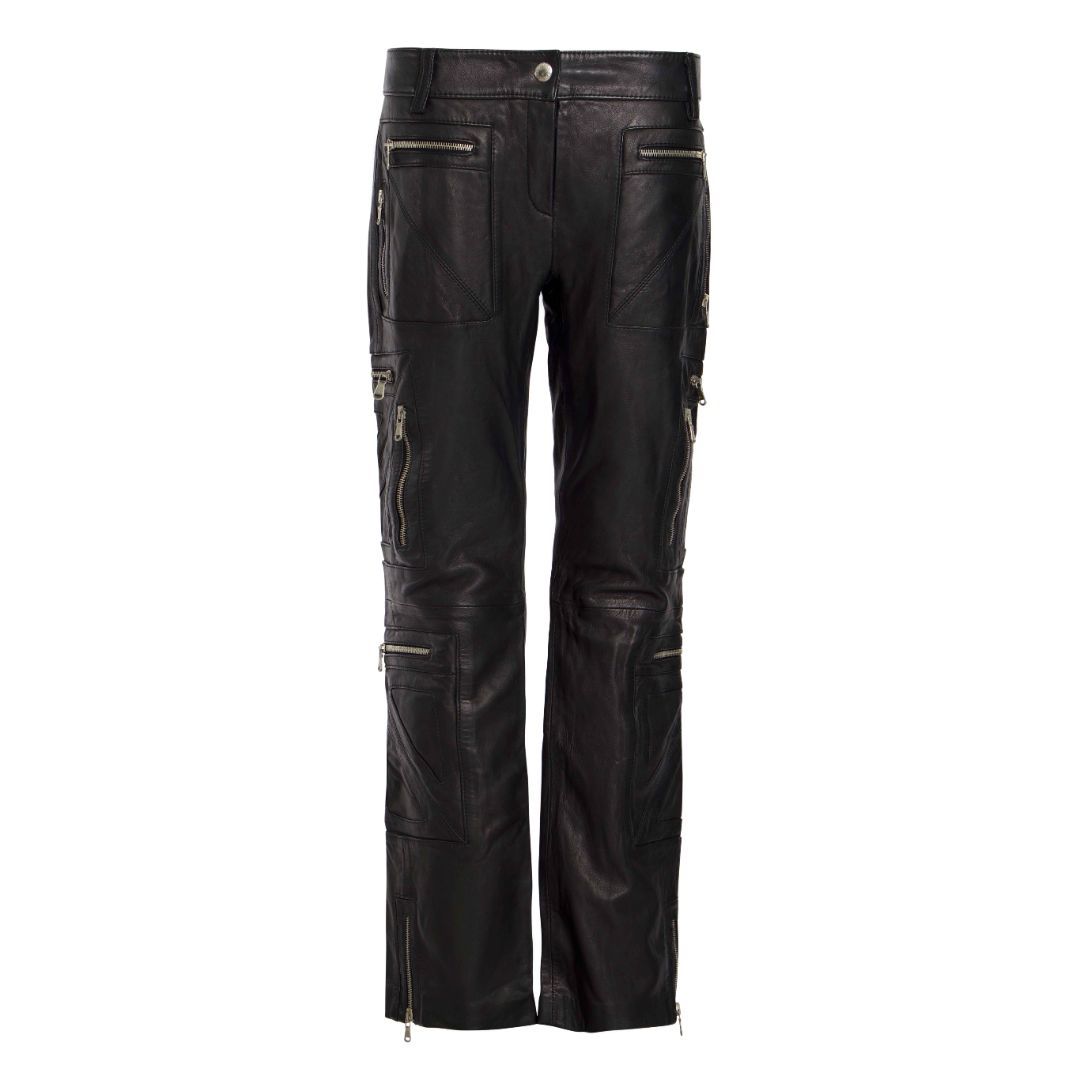 DOLCE & GABBANA 2002 MULTI POCKET LEATHER PANTS by DOLCE & GABBANA in size IT 42 from TROUSERS category