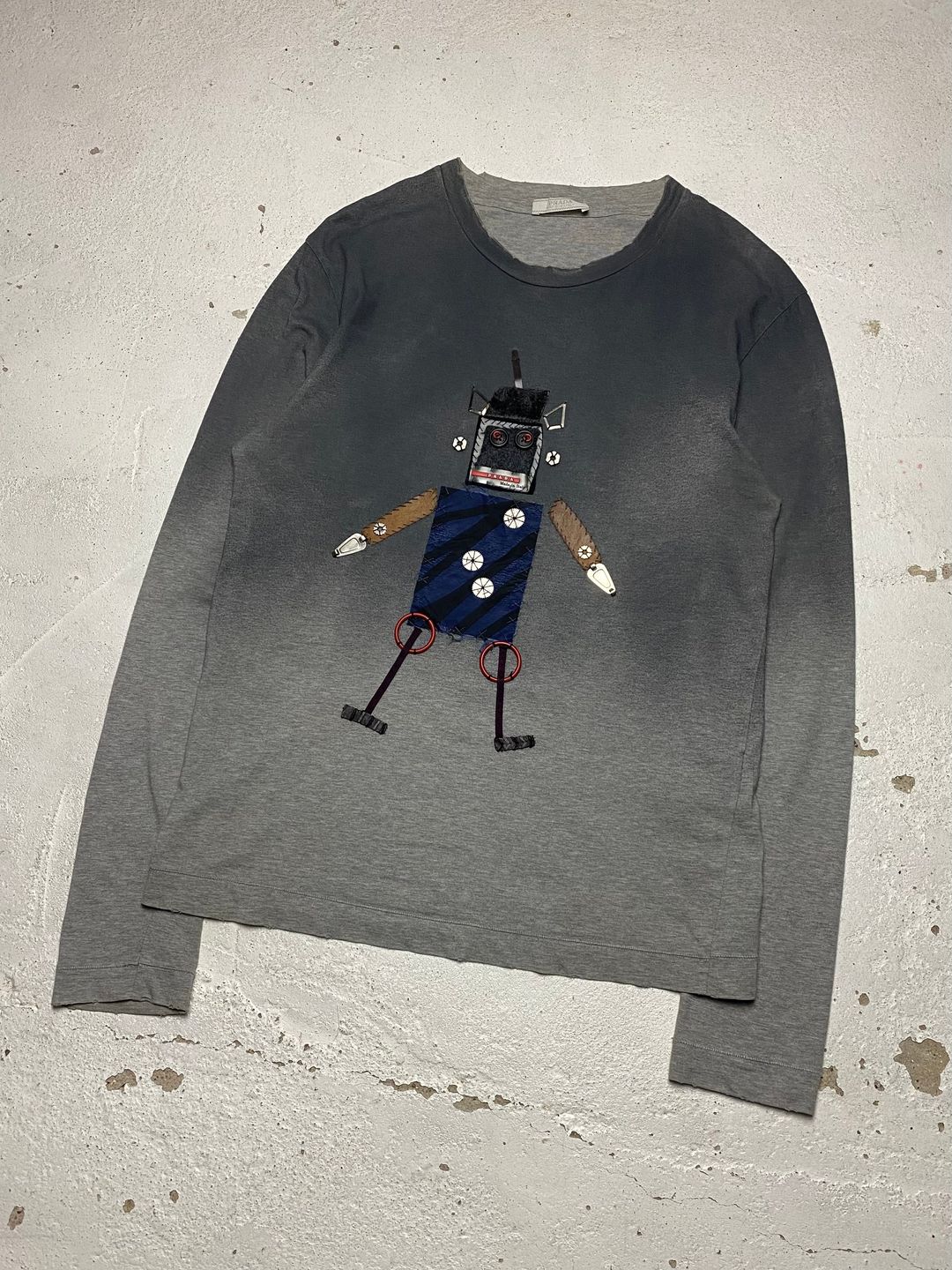 FW 04 Prada Collage Longsleeve by PRADA in size ONE SIZE from TOPS category
