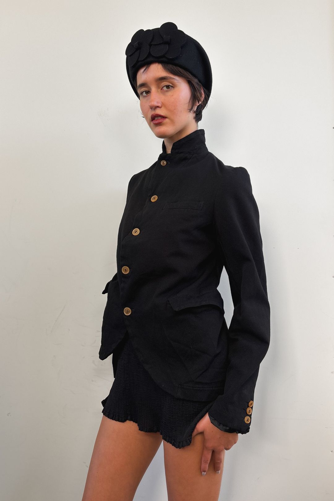 CURVED HEM BLAZER by COMME DES GARÇONS in size S from COATS & JACKETS category