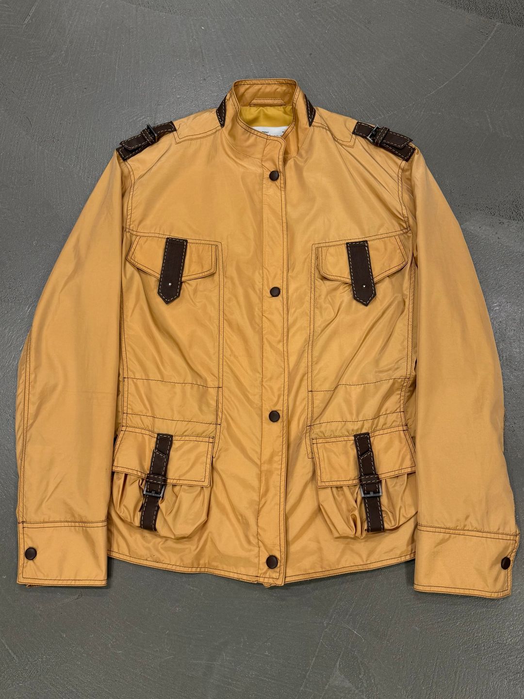 2000s Alexander McQueen multi-pocket safari jacket by YVES SAINT LAURENT in size FR 38 from COATS & JACKETS category