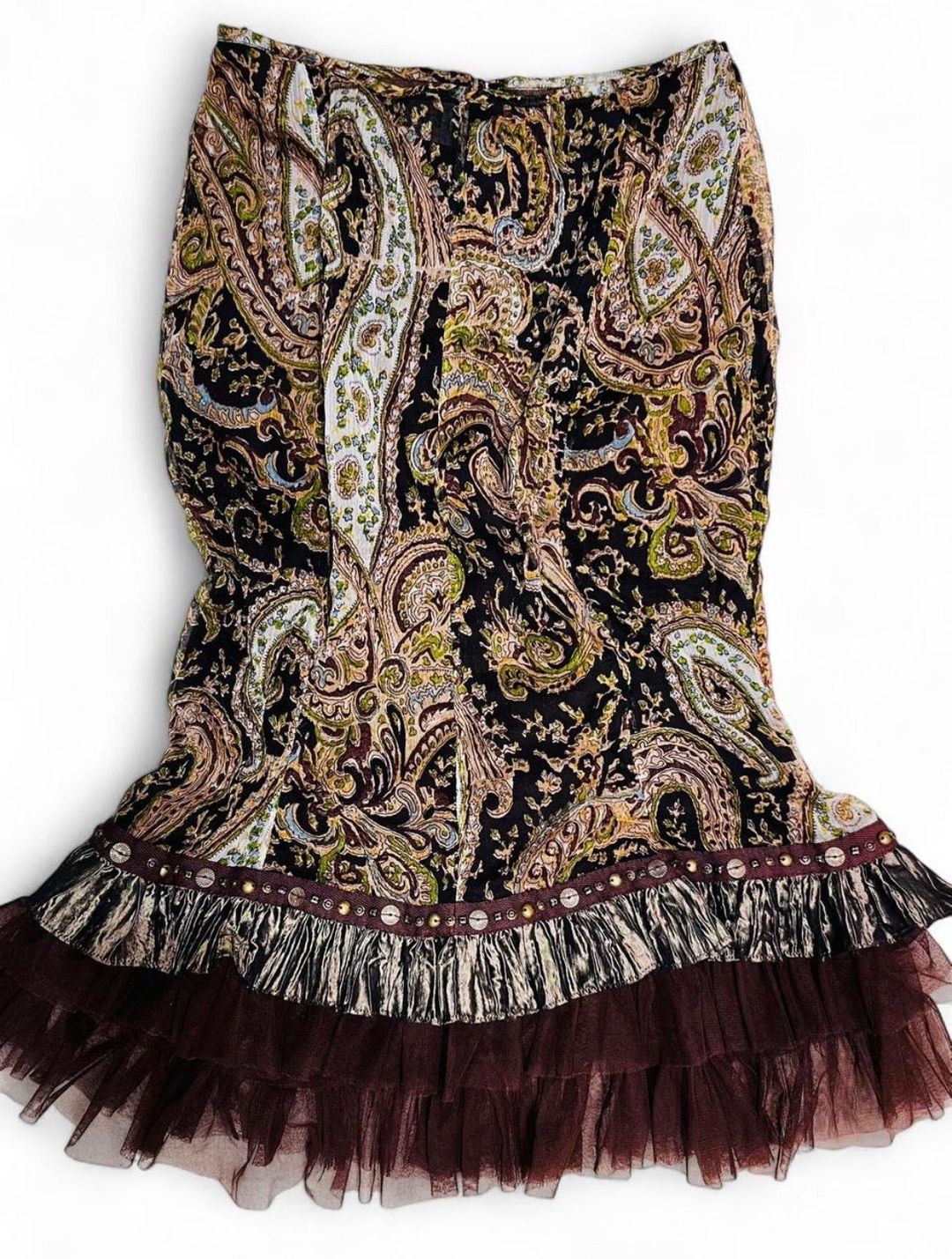 ELLA SINGH paisley midi trumpet skirt by ELLA SINGH in size S from SKIRTS category