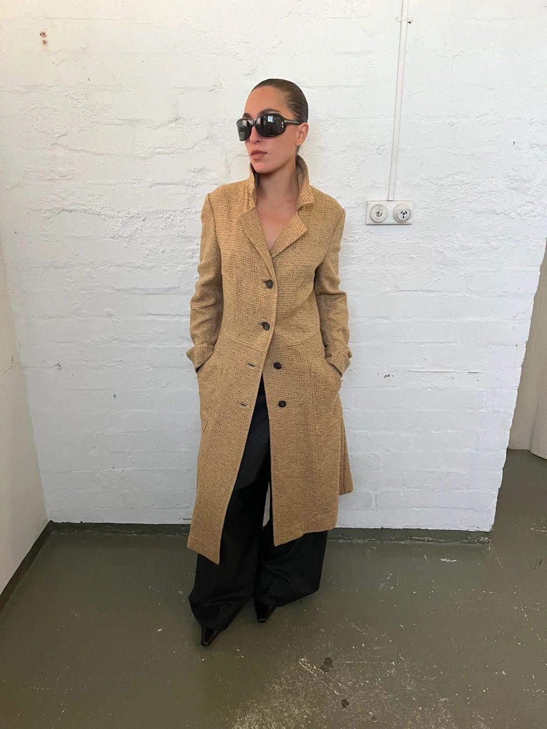MARNI LONG WOOL COAT by MARNI in size IT 42 from COATS & JACKETS category