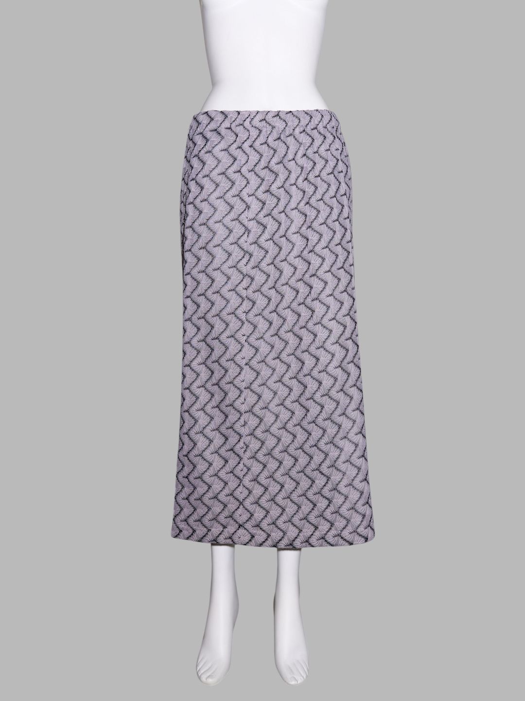 Tricot Comme des Garcons spring 1996 purple grey patterned lace midi skirt by COMME DES GARÇONS in size ONE SIZE from SKIRTS category