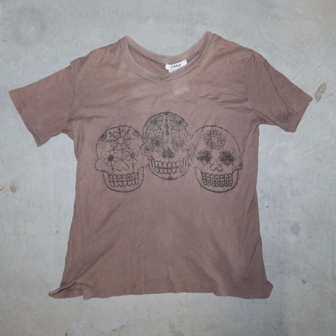 Chloé SS2006 Sugar Skull Tee by Chloé in size S from TOPS category