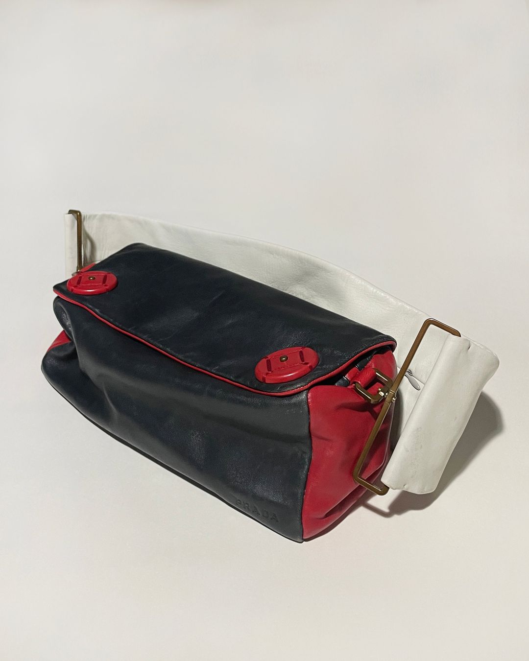 Prada Spring 2001 Wide Handle Bag by PRADA in size ONE SIZE from BAGS category