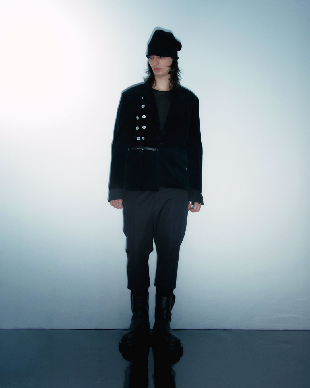 Corduroy Blazer With Multiple Buttons by YOHJI YAMAMOTO POUR HOMME in size ONE SIZE from COATS & JACKETS category