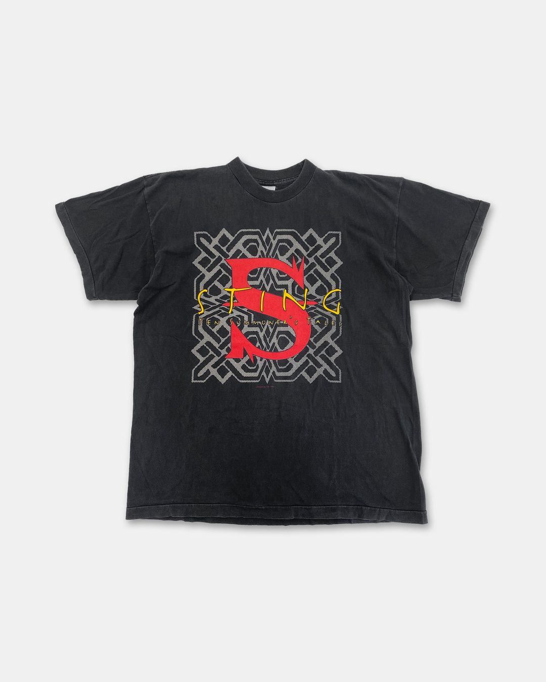 Vintage 1993 Sting Ten Summoner's Tales World Tour Band Single Stitch T-Shirt Black by Vintage in size L from TOPS category