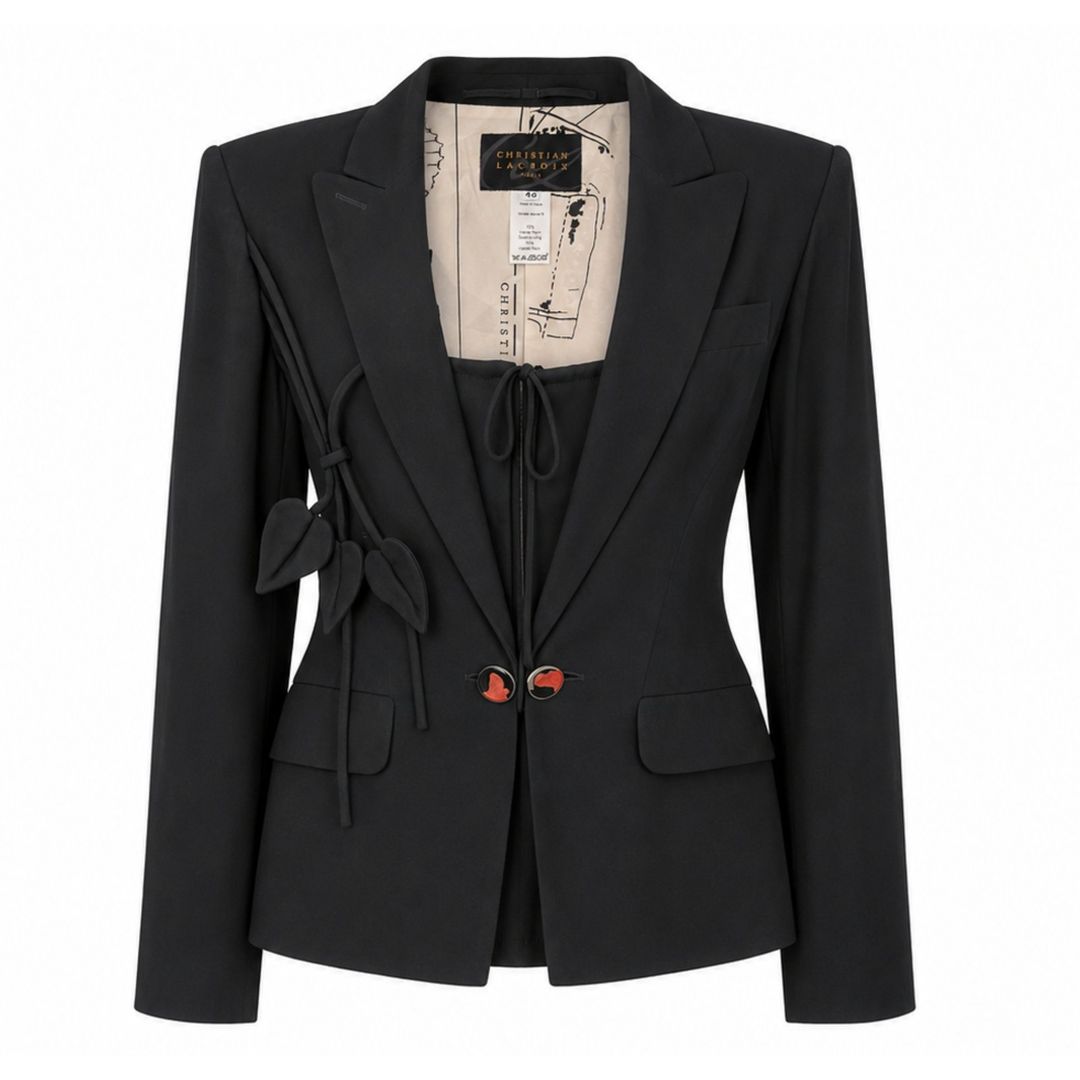 Christian Lacroix 2000s Jacket with Faux-Top by CHRISTIAN LACROIX in size FR 40 from COATS & JACKETS category