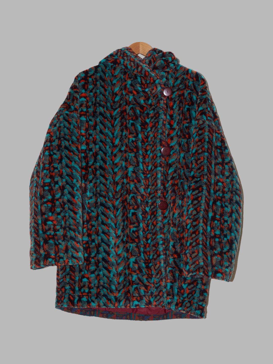 Missoni Sport padded multicolour faux fur reversible hooded coat - sz 42 by MISSONI in size IT 42 from COATS & JACKETS category