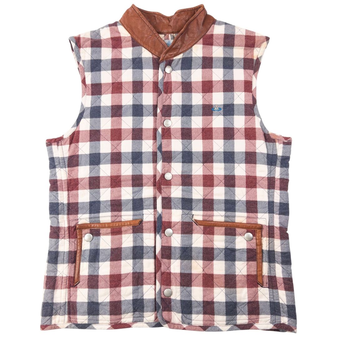 Vintage 2000s Vivienne Westwood MAN Quilted Gilet Size S by VIVIENNE WESTWOOD in size S from COATS & JACKETS category