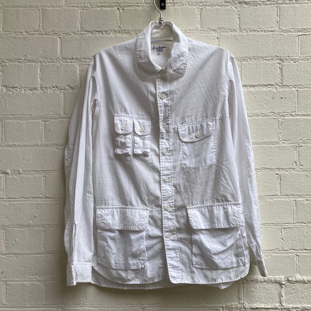 Yohji Yamamoto Homme Work Shirt by YOHJI YAMAMOTO in size ONE SIZE from TOPS category