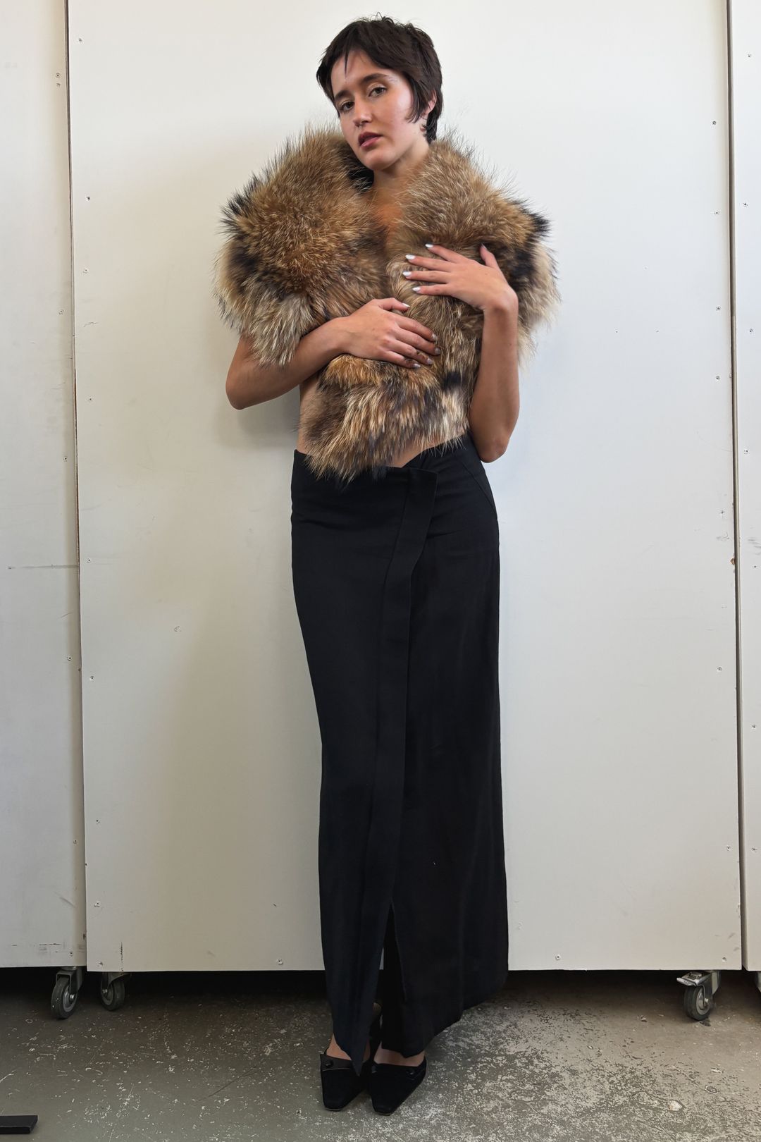 OVERSIZE FOX FUR STOLE by COSTUME NATIONAL in size ONE SIZE from ACCESSORIES category