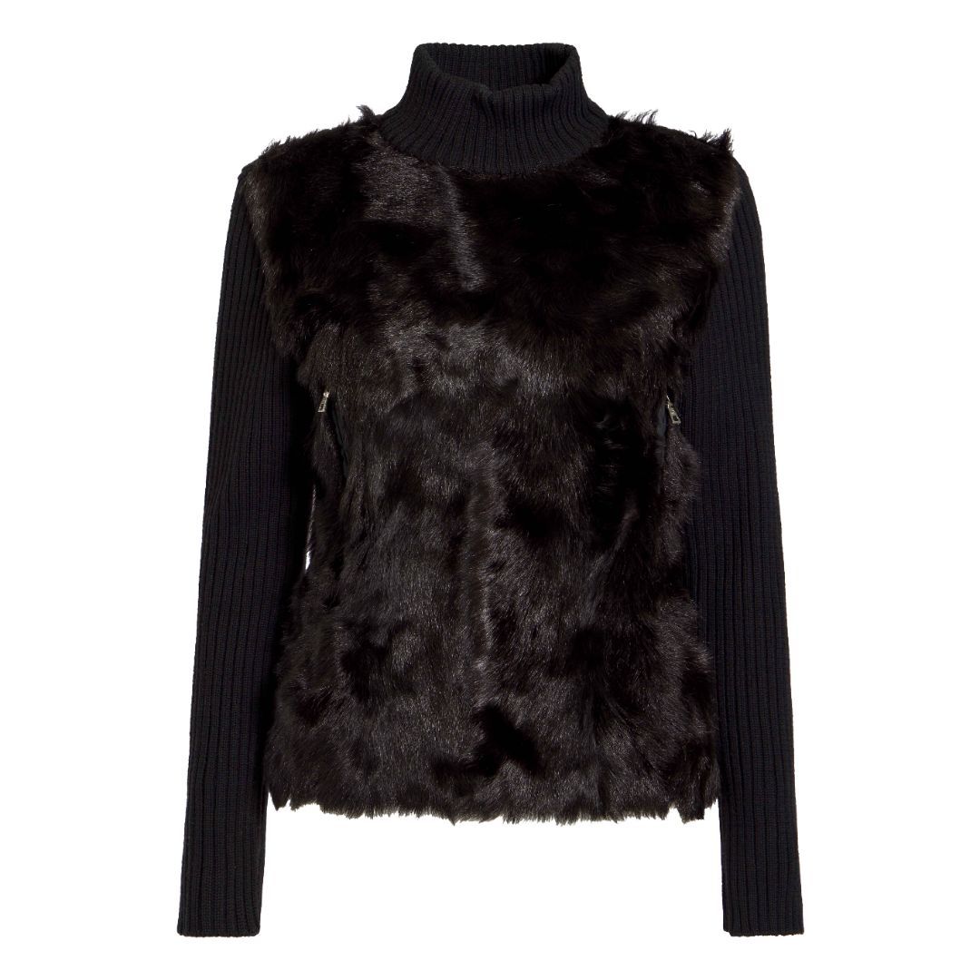 PRADA FUR KNIT SWEATER by PRADA in size M from TOPS category