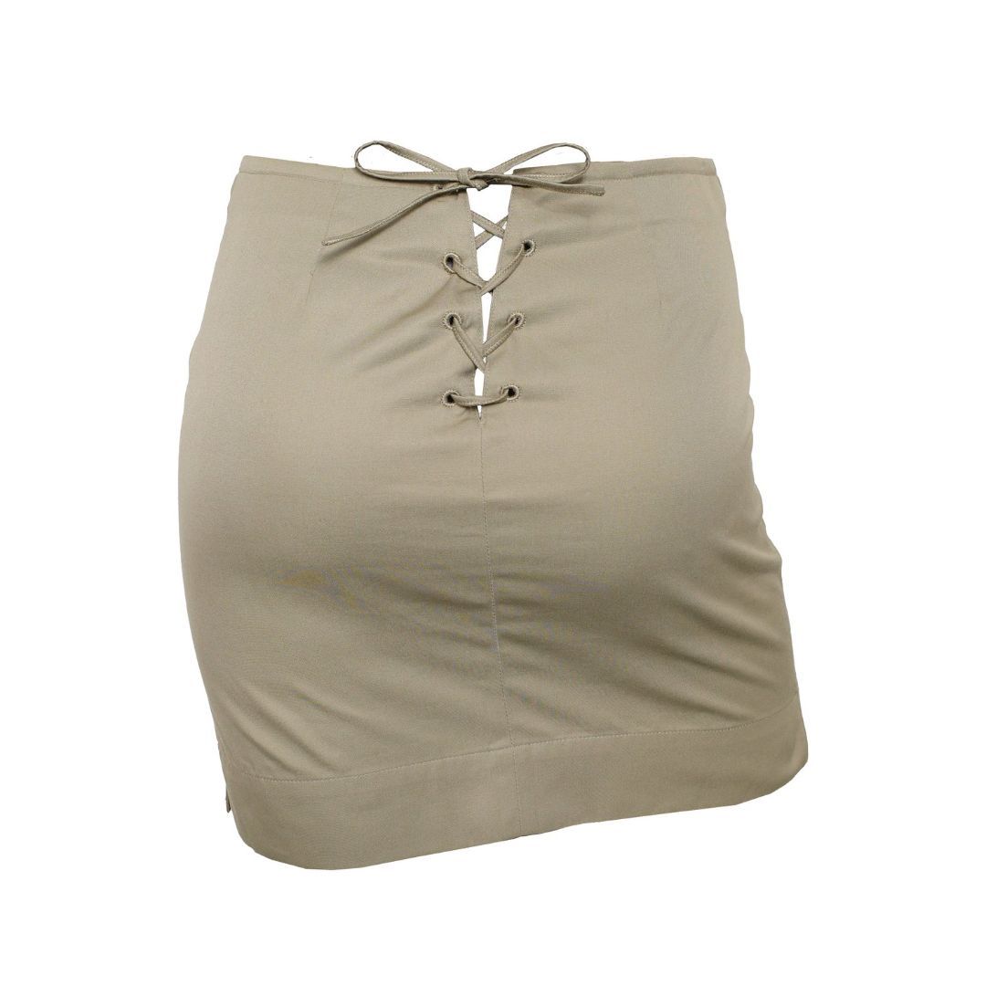 Miu Miu SS 1998 lace up back mini skirt by MIU MIU in size IT 38 from SKIRTS category