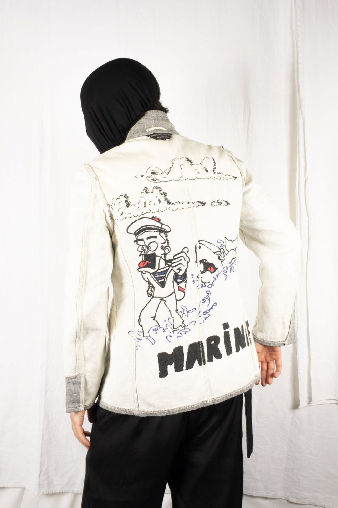 Comme des Garçons Homme Plus S/S 2004 reversible jacket by COMME DES GARÇONS HOMME PLUS in size S from COATS & JACKETS category