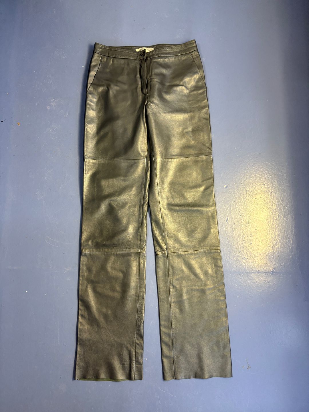 Metallic Leather Pants by SPORTMAX in size ONE SIZE from trousers category