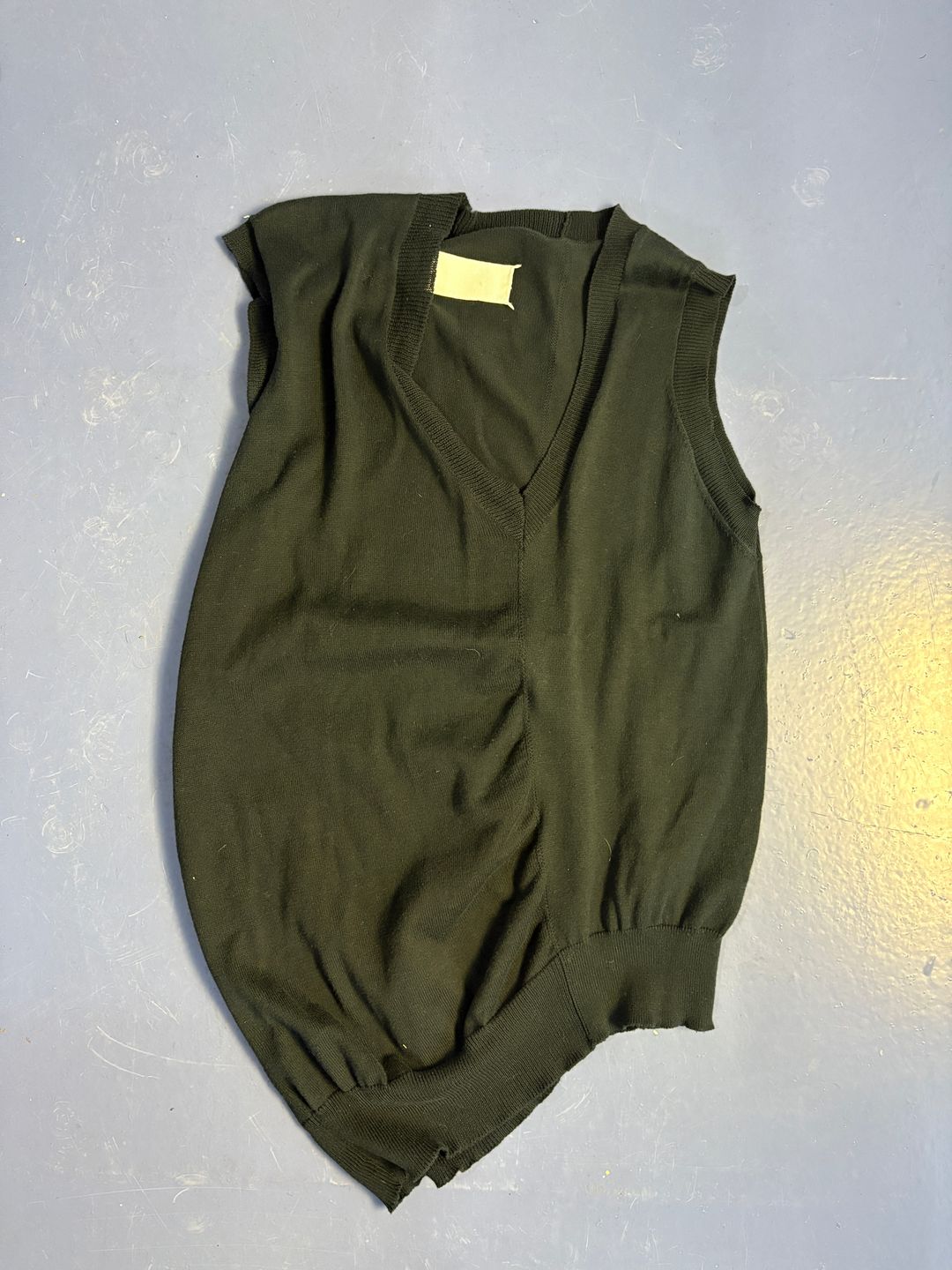 Asymmetric Knit Vest by MAISON MARGIELA in size ONE SIZE from KNITWEAR category