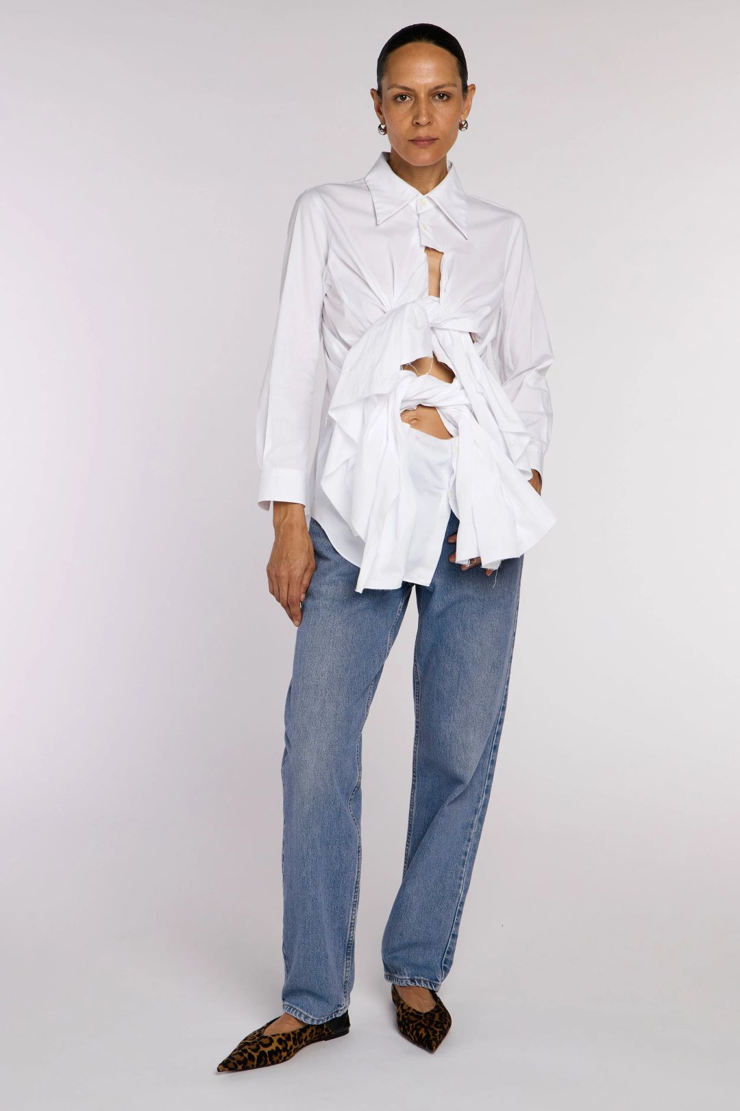 Comme des Garçons S/S 2019 Tie Shirt by COMME DES GARÇONS in size ONE SIZE from TOPS category