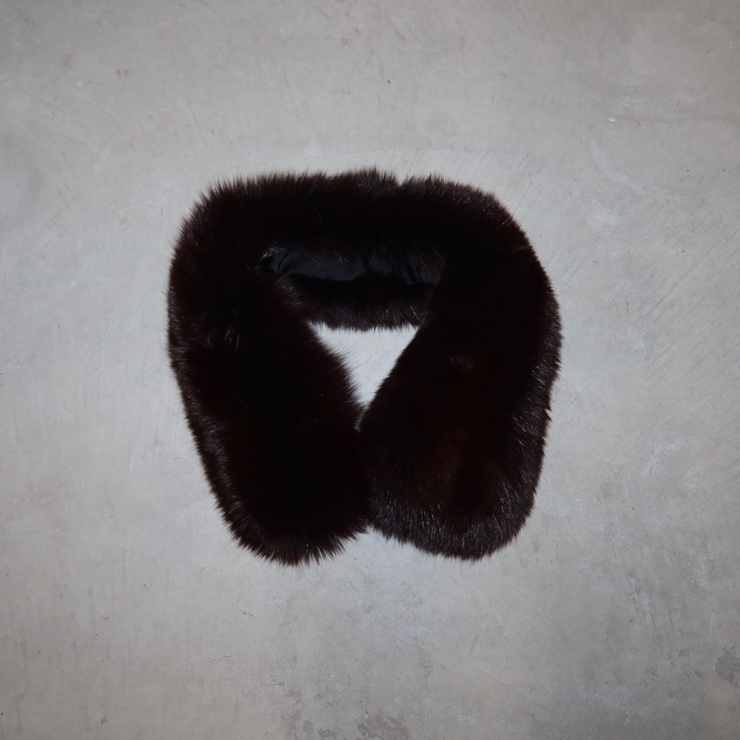 Vintage Dark Brown Real Fur Collar by Vintage in size ONE SIZE from ACCESSORIES category