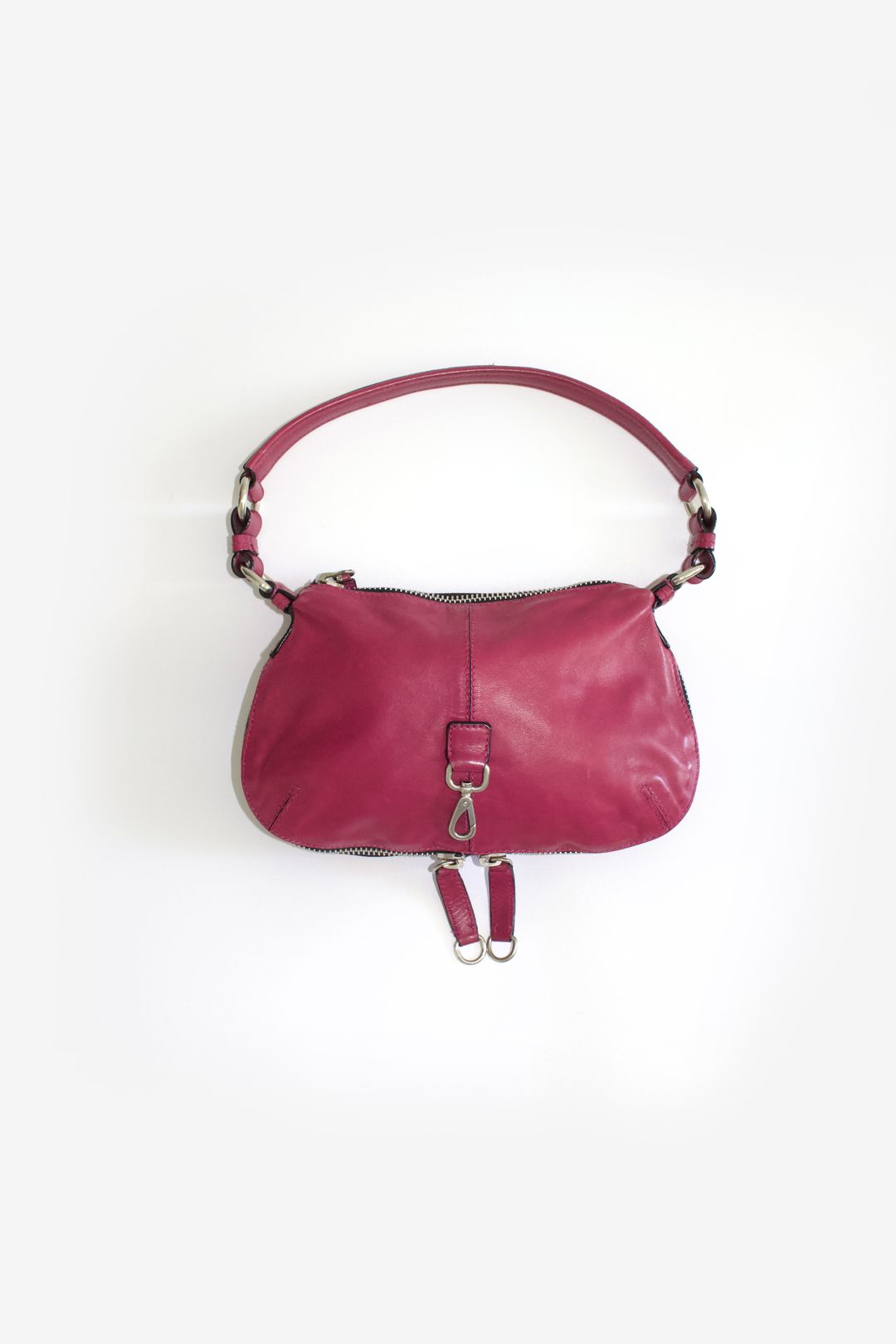 Miu Miu pink leather shoulder baguette by MIU MIU in size ONE SIZE from BAGS category