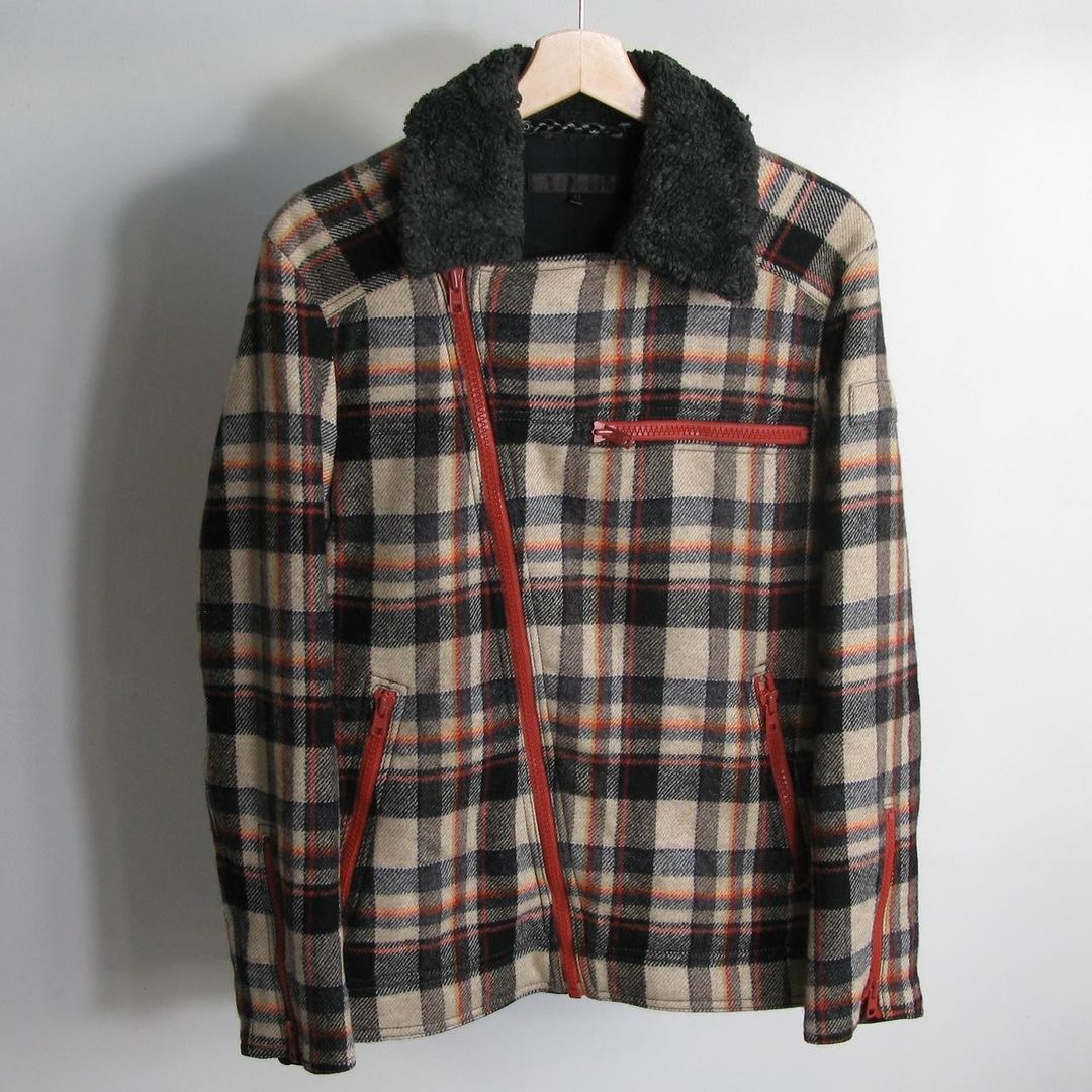 f/w2005 Veronique Branquinho wool biker jacket by Veronique Branquinho in size ONE SIZE from COATS & JACKETS category