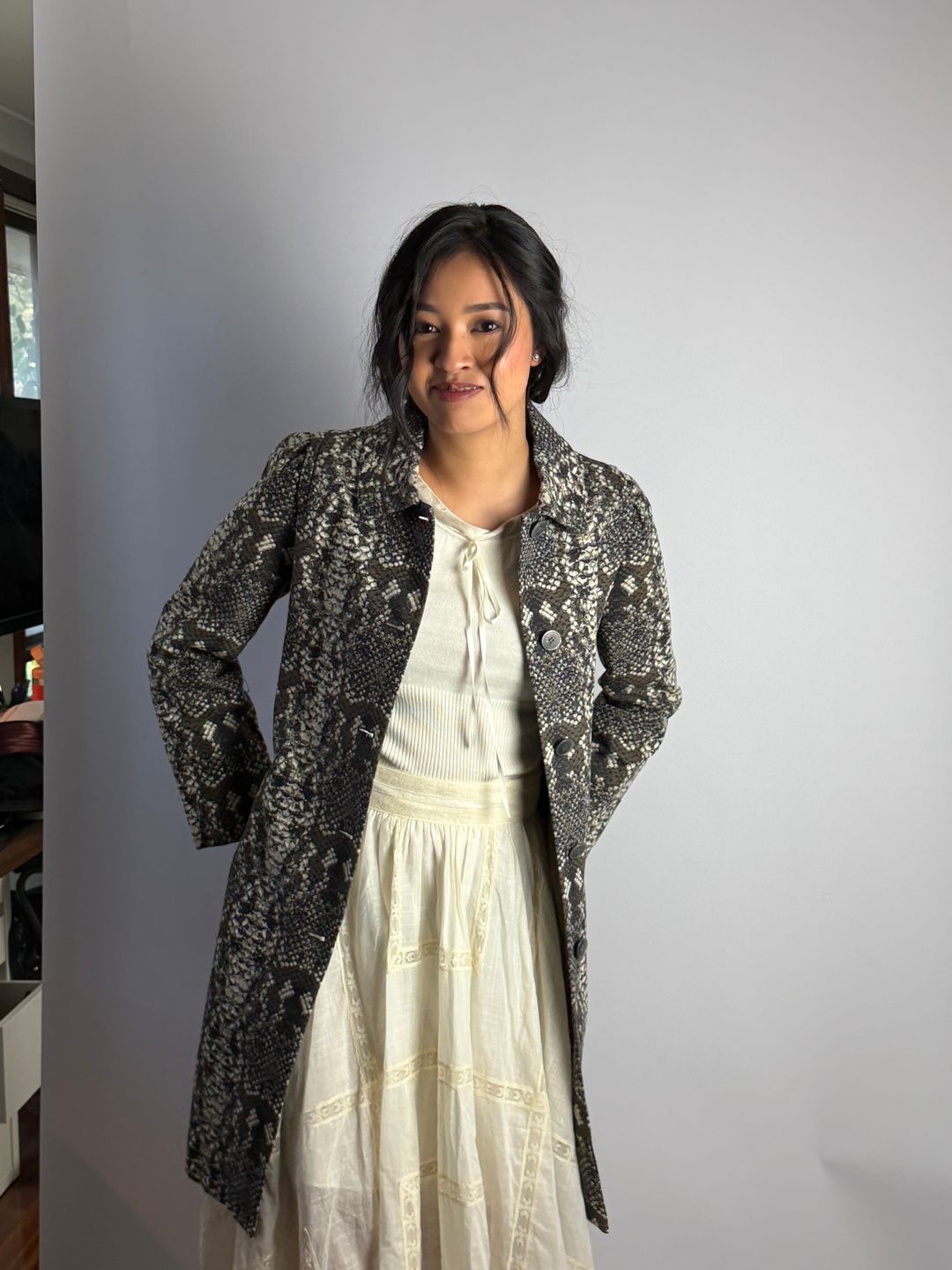Marc Jacobs Snakeskin Cotton Trench Coat by MARC JACOBS in size XS from COATS & JACKETS category
