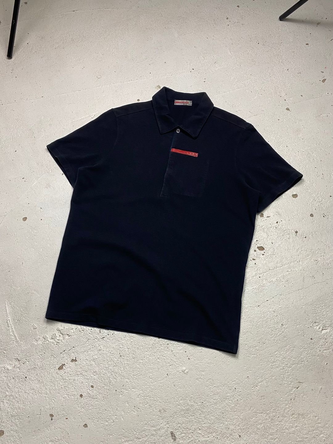 Prada Sport Placket Pocket Polo by PRADA in size L from TOPS category