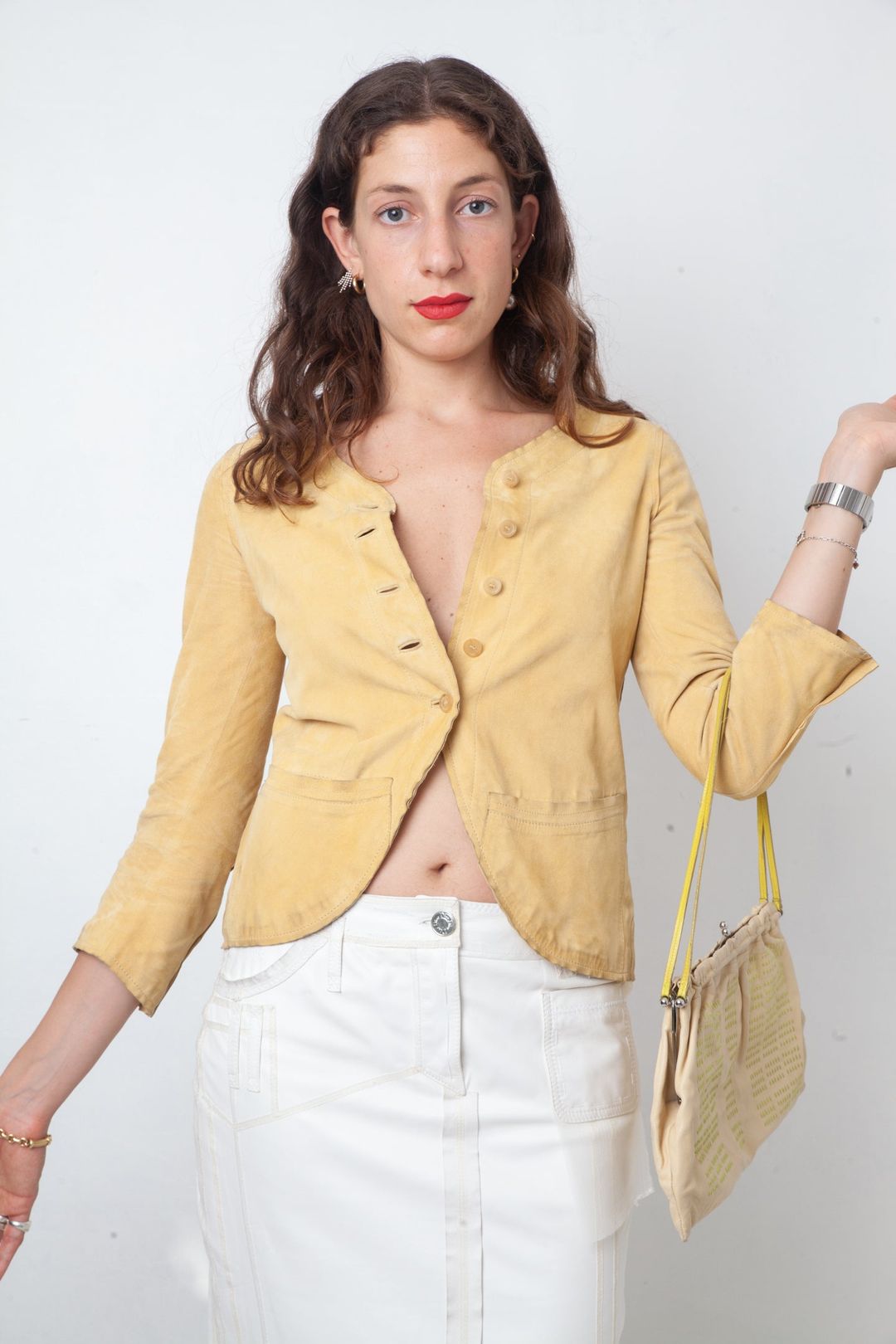 Gucci 90's suede camel jacket by GUCCI in size XS from COATS & JACKETS category