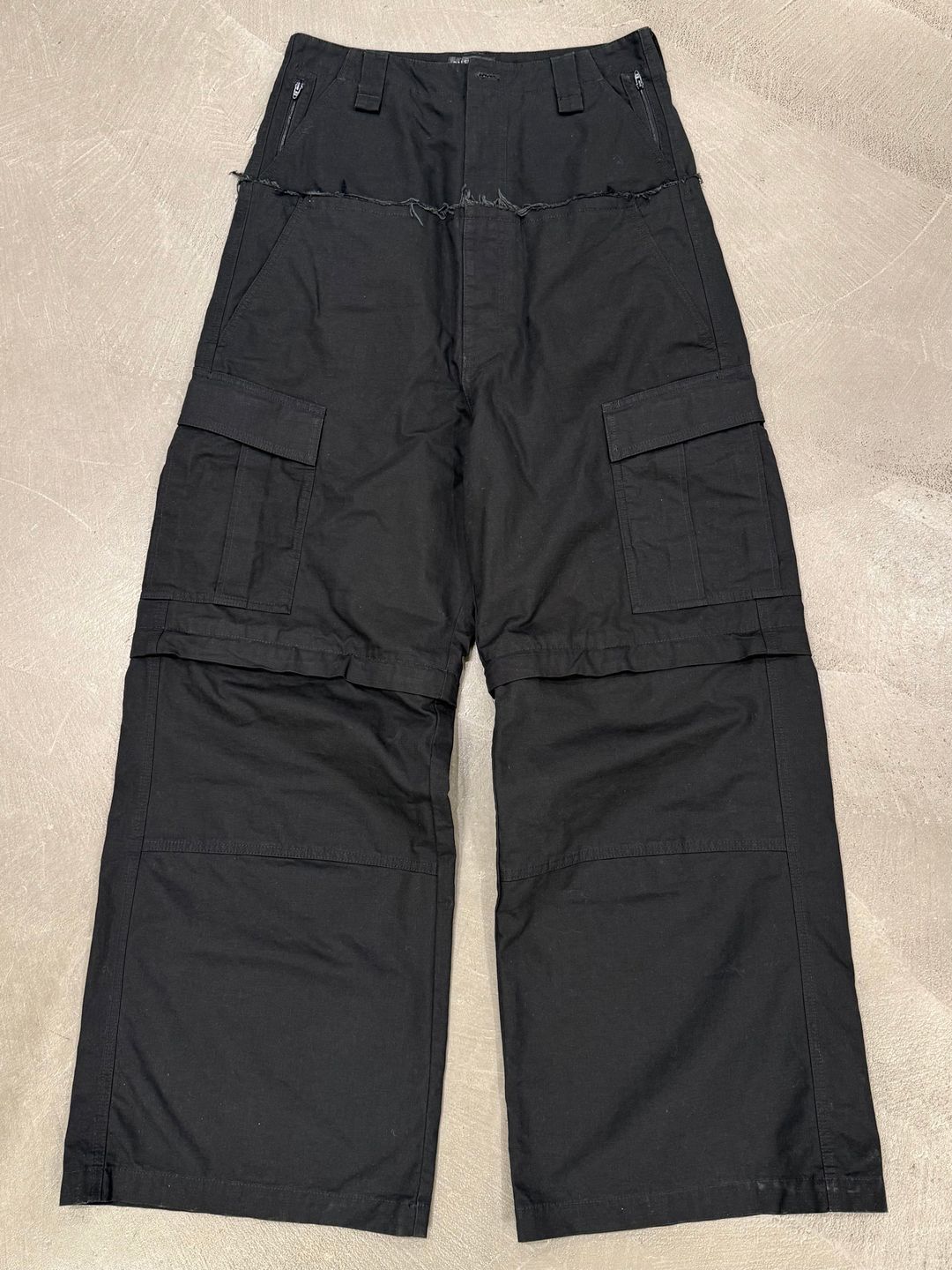 Balenciaga cut up baggy cargo pants by BALENCIAGA in size XS from TROUSERS category