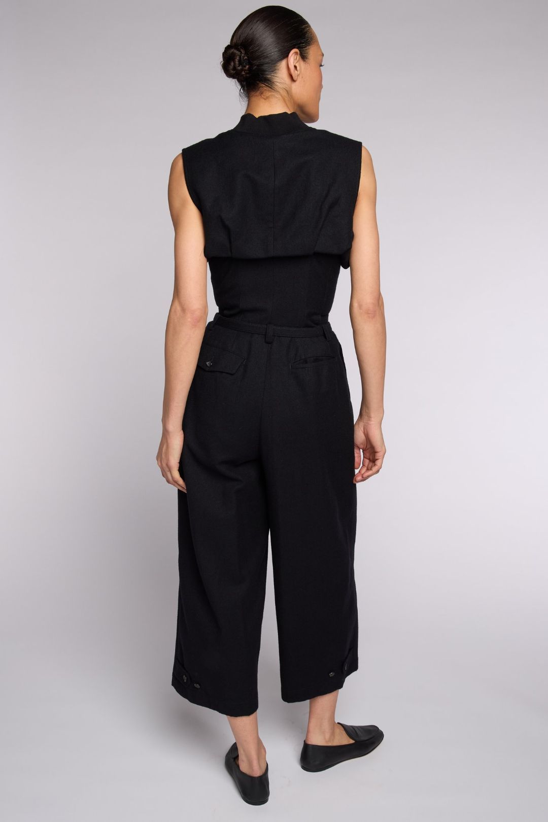 Comme des Garçons A/W 1989 Navy Wool Belted Jumpsuit by COMME DES GARÇONS in size M from JUMPSUITS & PLAYSUITS category