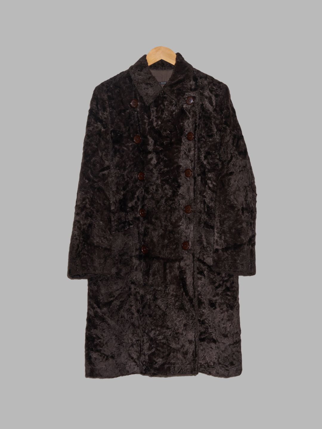 Limi Feu brown rayon faux fur trench coat by Limi Feu in size ONE SIZE from COATS & JACKETS category