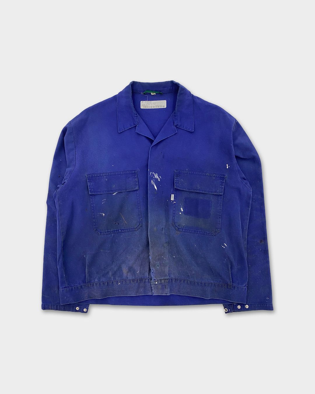 Vintage 1990s 2 Chest Pocket Work Jacket Blue by Vintage in size XL from COATS & JACKETS category