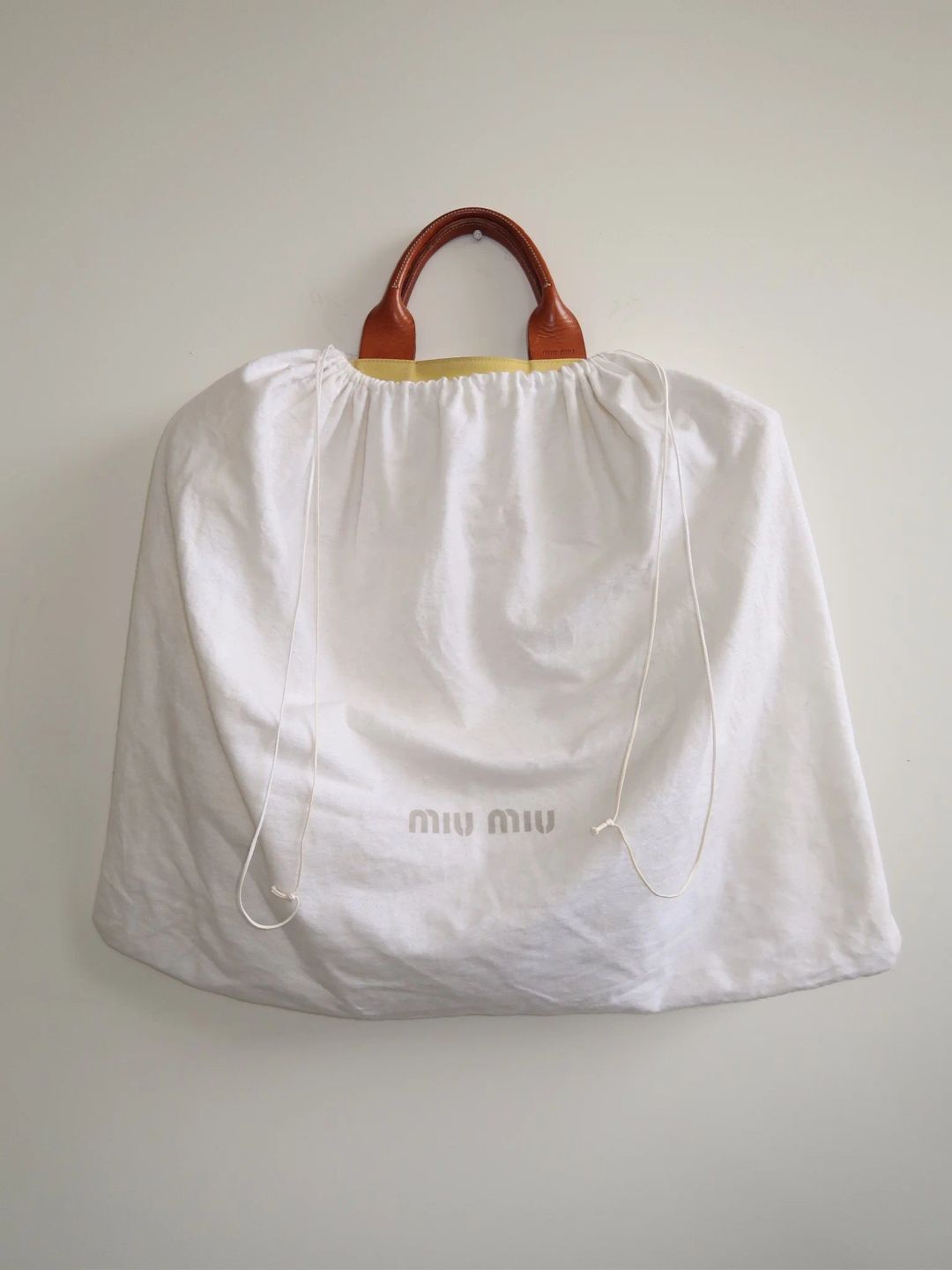 CANVAS TOTE BAG by MIU MIU in size ONE SIZE from BAGS category