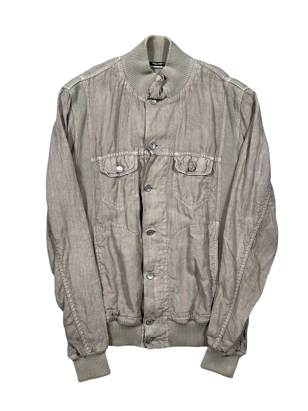 Linen Bomber by DOLCE & GABBANA in size M from COATS & JACKETS category