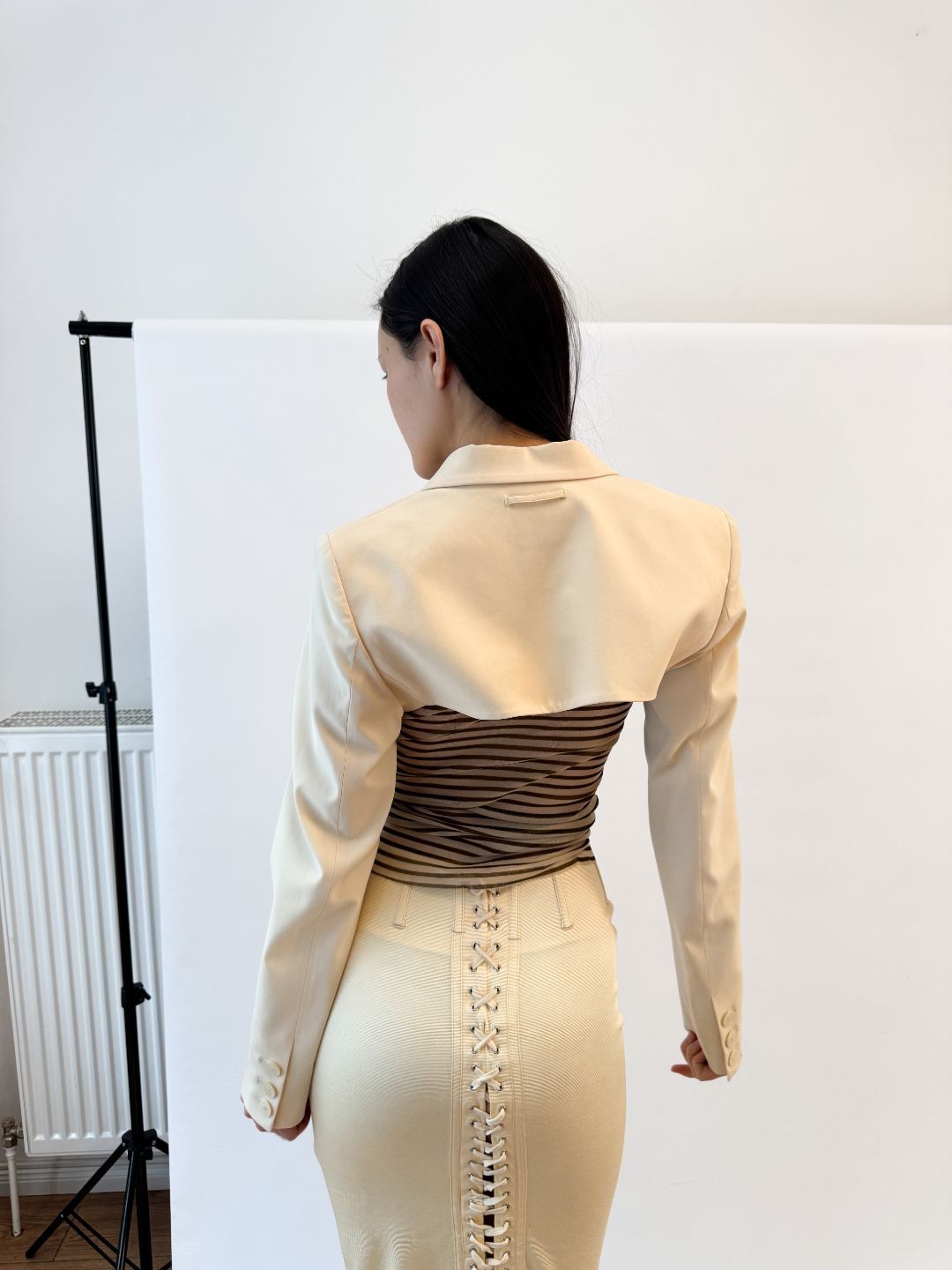 Jean Paul Gaultier FW2001 Bolero Blazer  by JEAN PAUL GAULTIER in size M from TOPS category