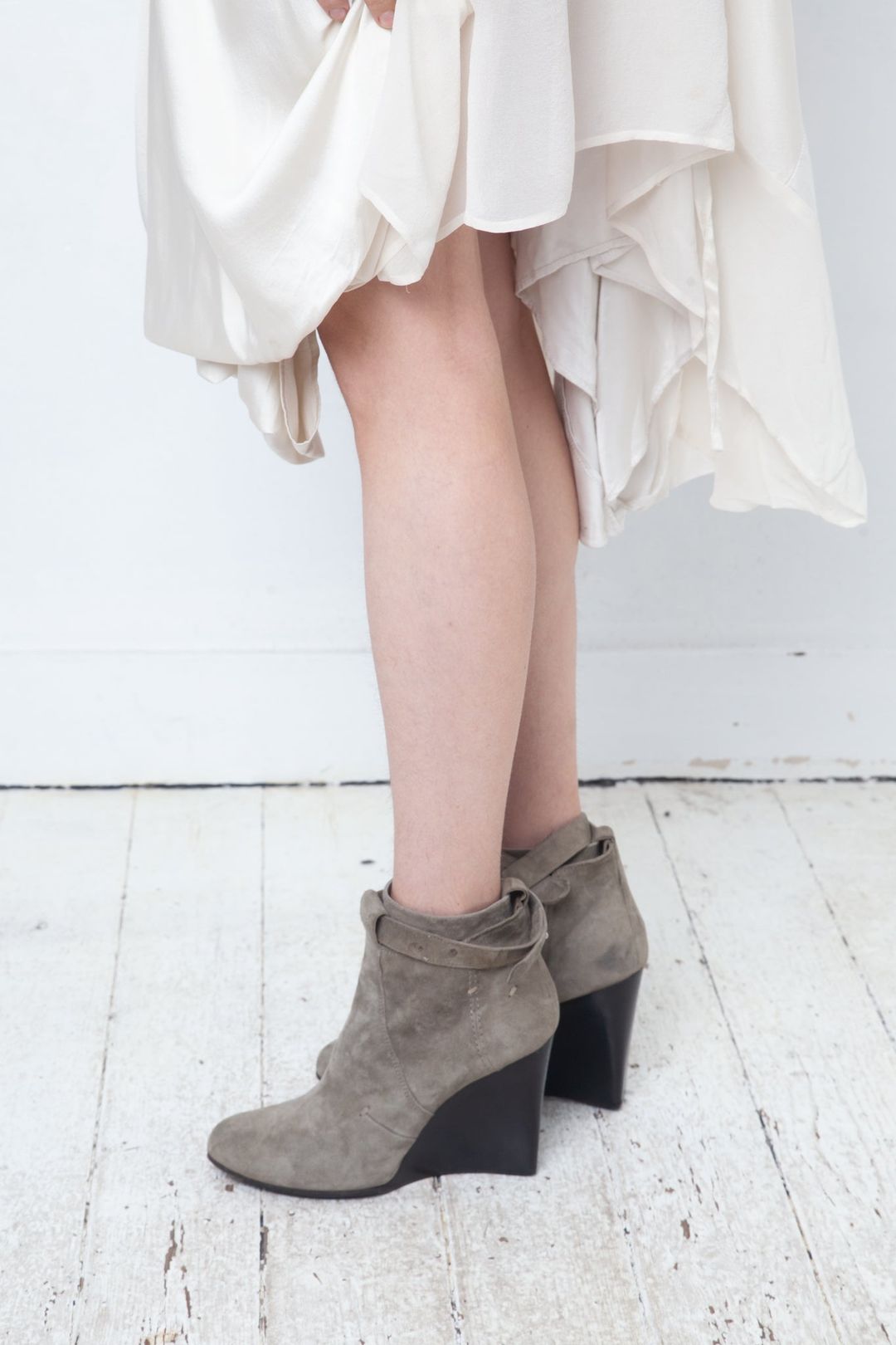 Costume National suede ankle boots wedge heel size 39 by Costume National in size EU 39 from SHOES category