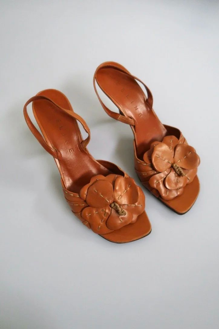 CELINE PHOEBE EARLY FLOWER MOTIF SANDALS by CÉLINE in size EU 36 from SHOES category