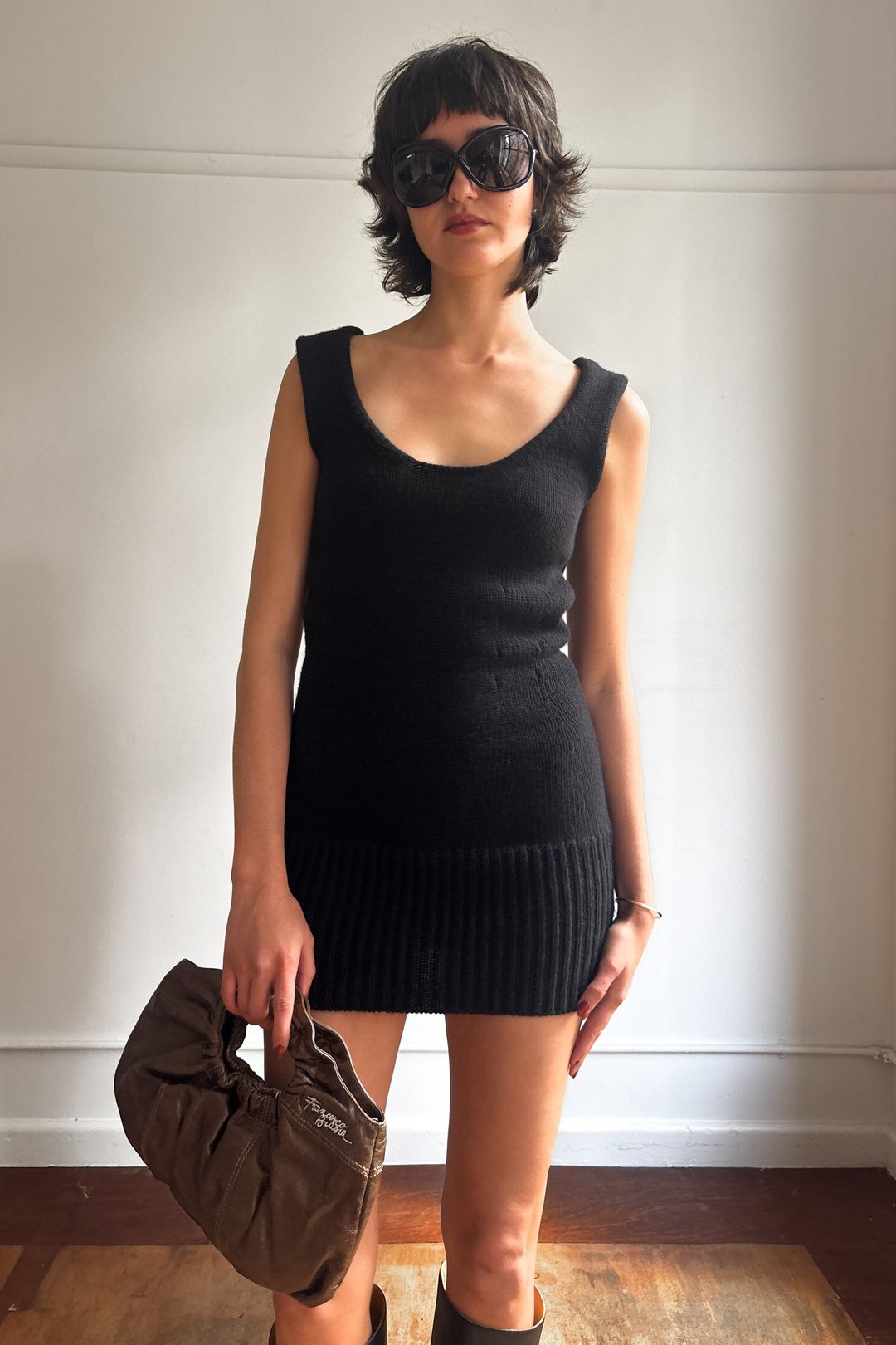 ANNA MOLINARI KNIT MINI DRESS by ANNA MOLINARI in size XS from DRESSES category