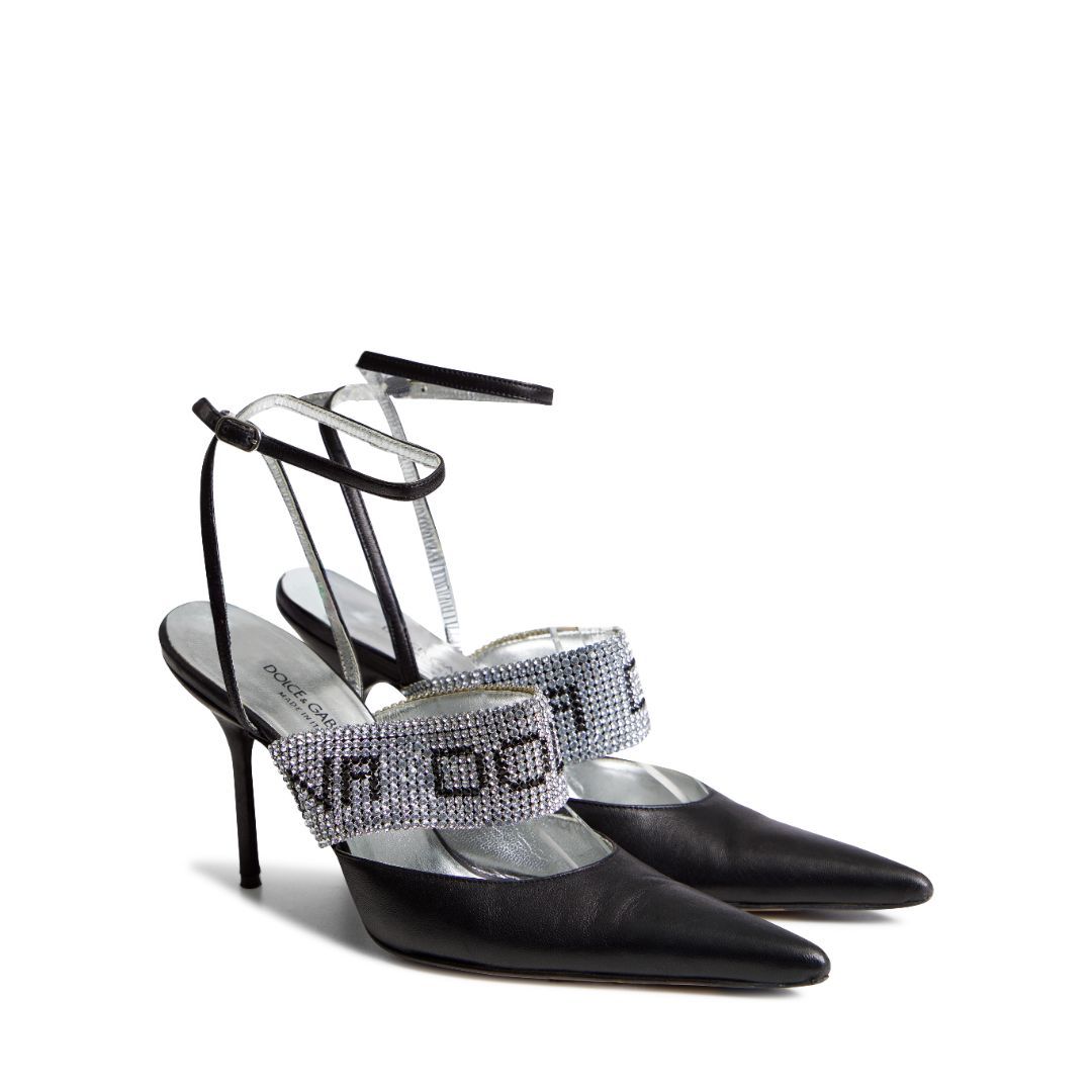 DOLCE & GABBANA 2003 CRYSTAL HEELS by DOLCE & GABBANA in size EU 37 from SHOES category