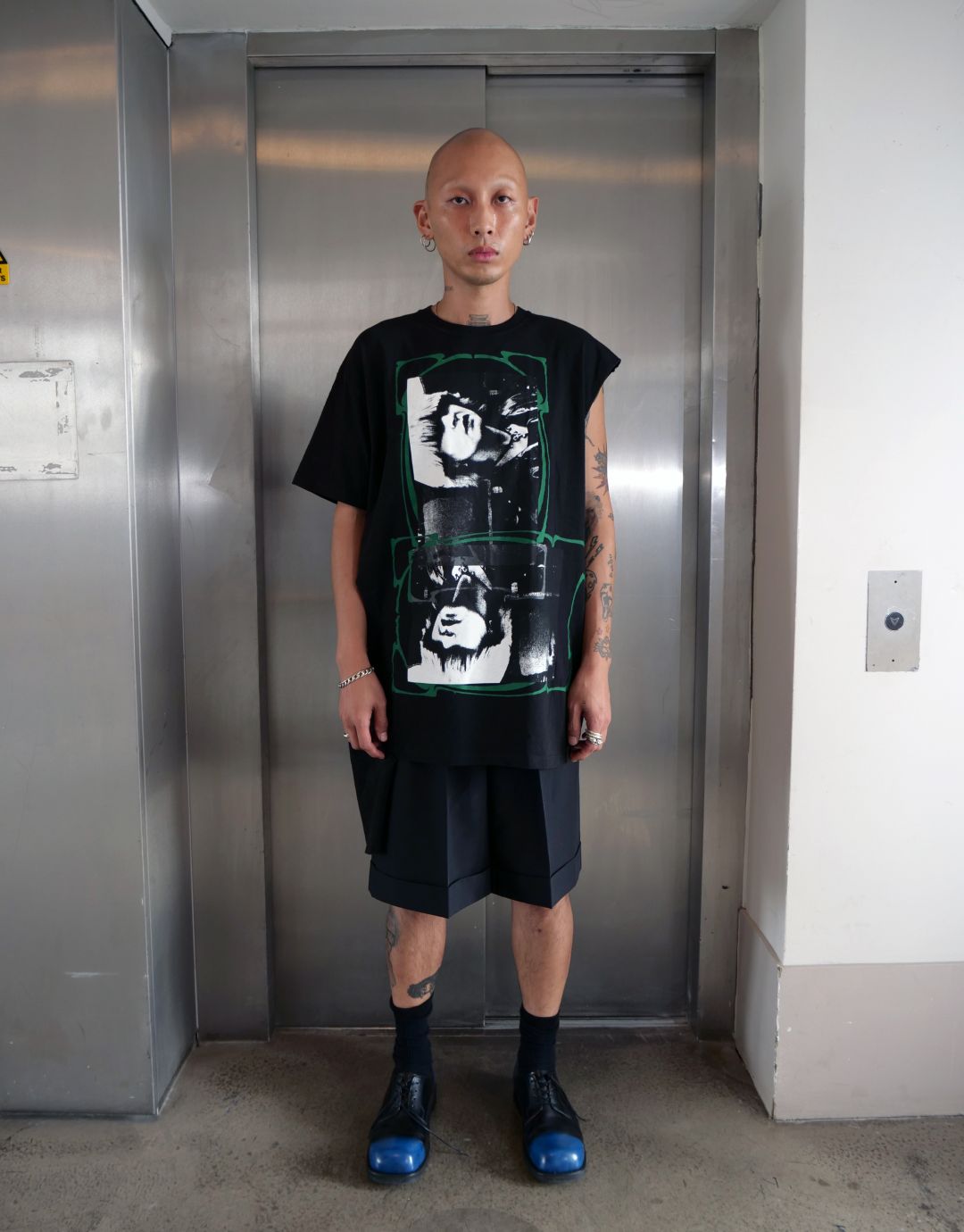 Graphic T-Shirt With Sideways Sleeve by RAF SIMONS in size S from TOPS category