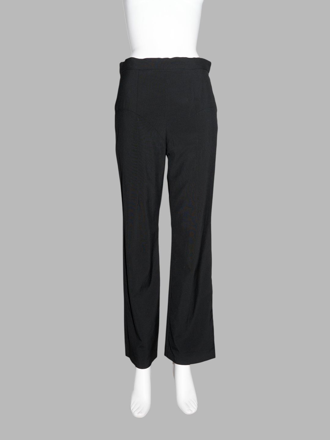 Junya Watanabe spring 1996 three dimensional panelled black wool flared trousers by JUNYA WATANABE in size M from TROUSERS category