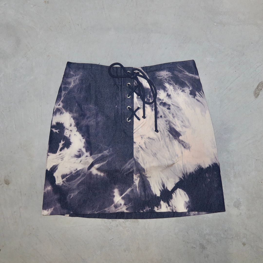 Celine SS2000 Tie Dye Mini Skirt by CELINE in size FR 36 from SKIRTS category