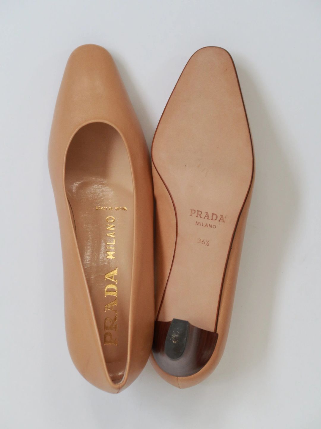 PRADA BEIGE PUMPS by PRADA in size EU 36 from SHOES category