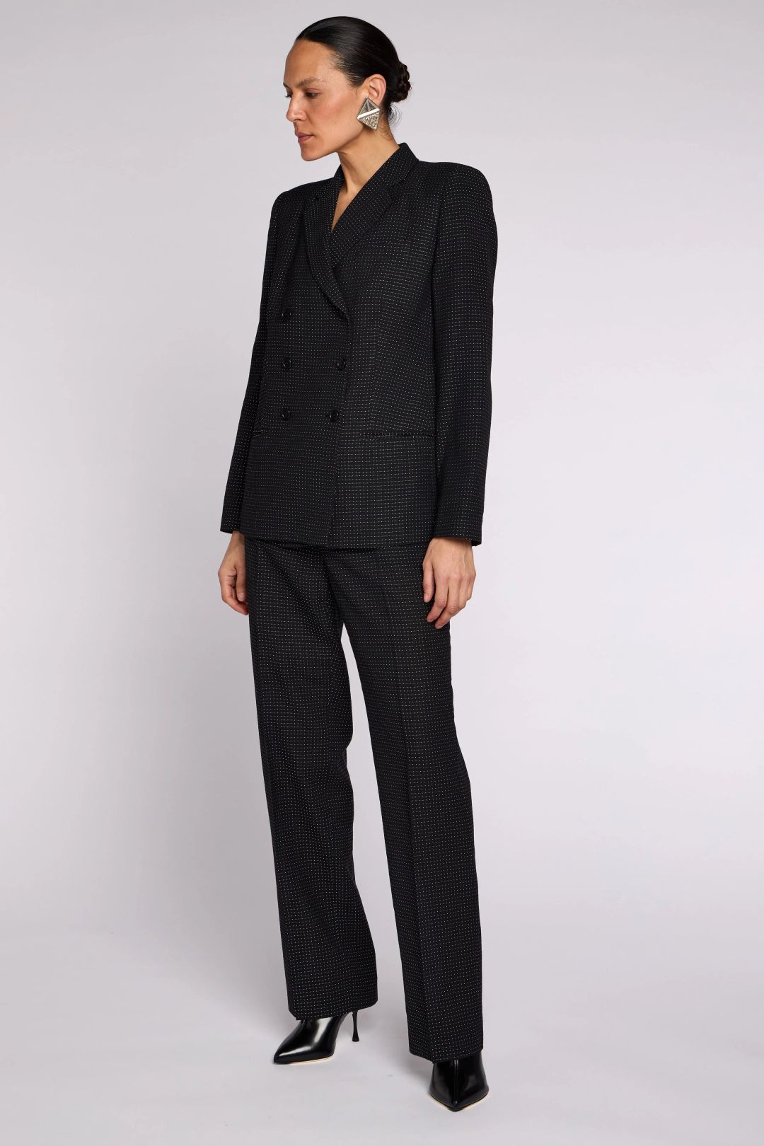 Alexander McQueen S/S 2002 Double Breasted Dotty Suit by ALEXANDER MCQUEEN in size IT 44 from SUITS category