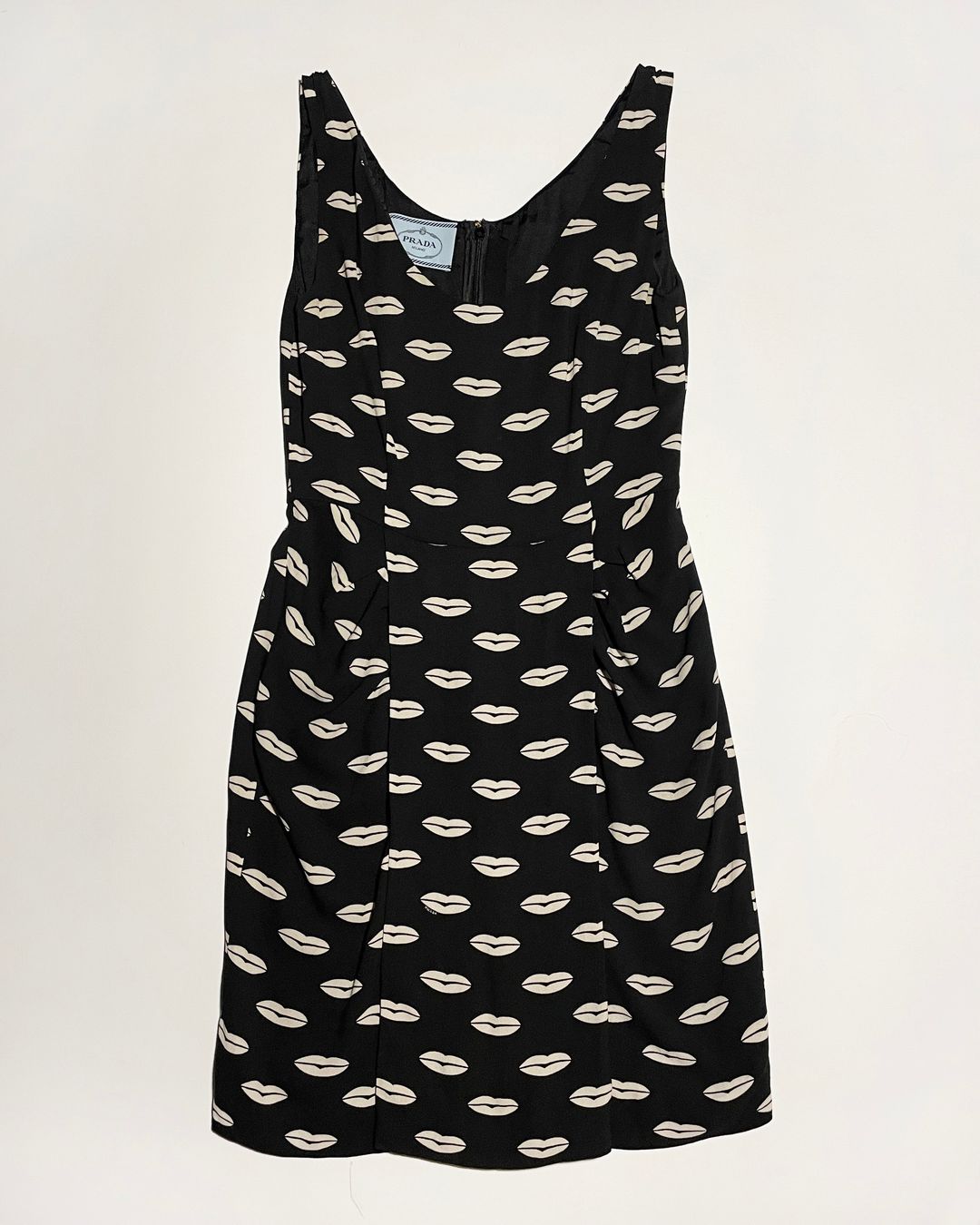 Prada Resort 2012 Lip Print Dress by PRADA in size IT 42 from DRESSES category